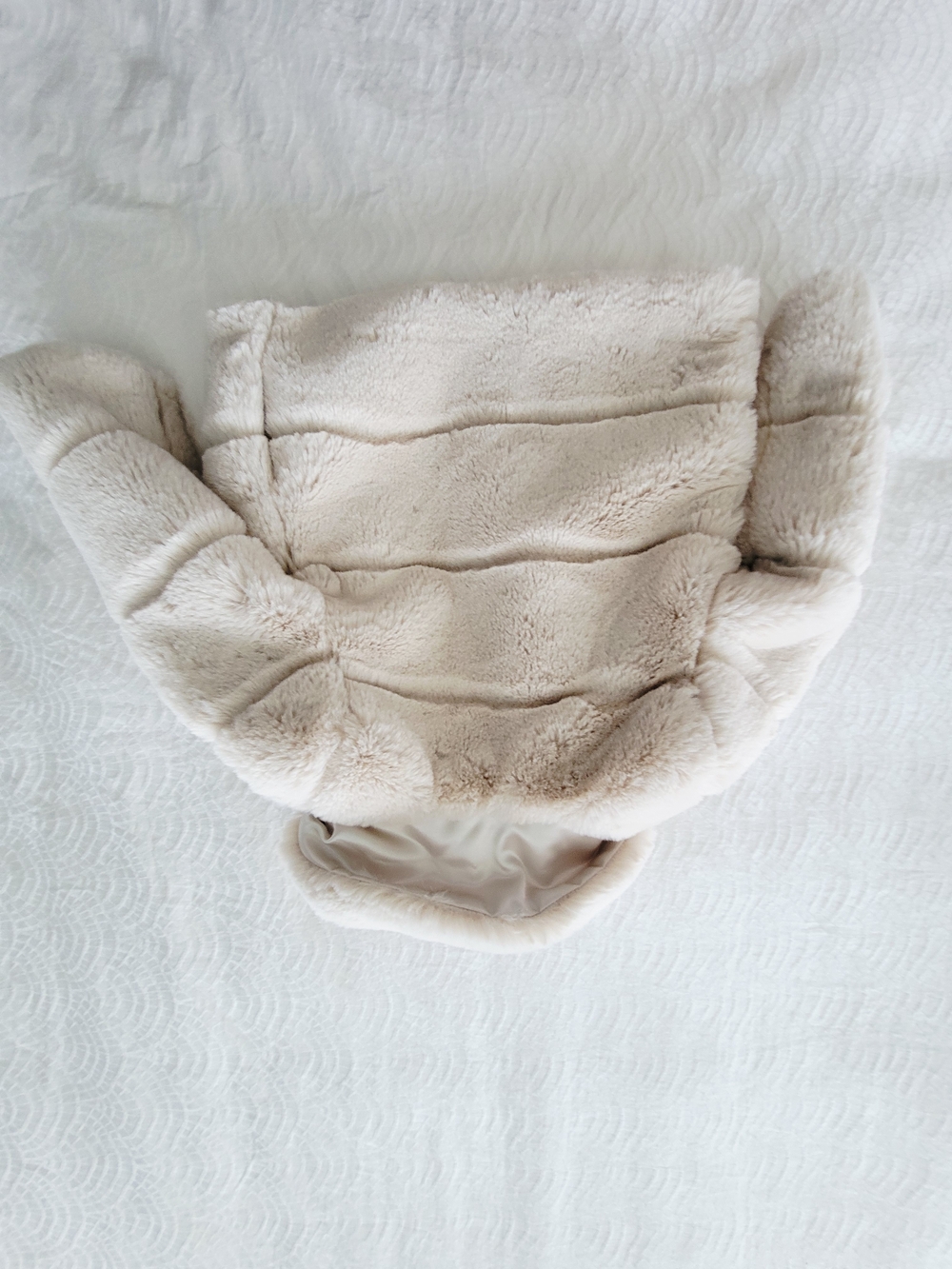 Joe Fresh Cream Faux Fur Pea Coat for Kids - Size 2T - Picture 8 of 10